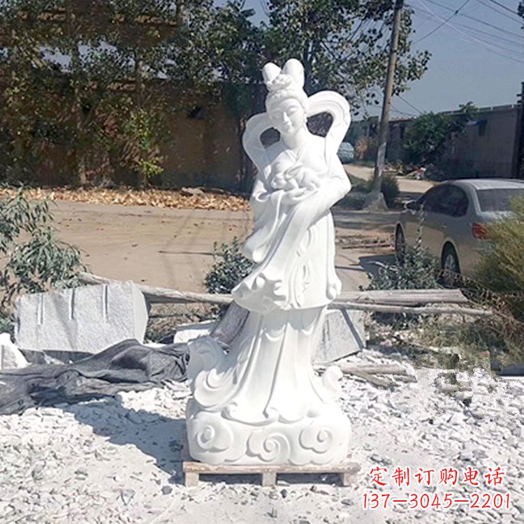 泰安嫦娥奔月汉白玉精美雕像