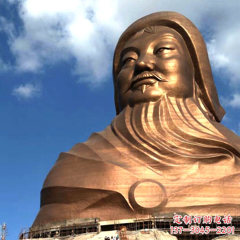 泰安成吉思汗的传奇——大型头像雕塑