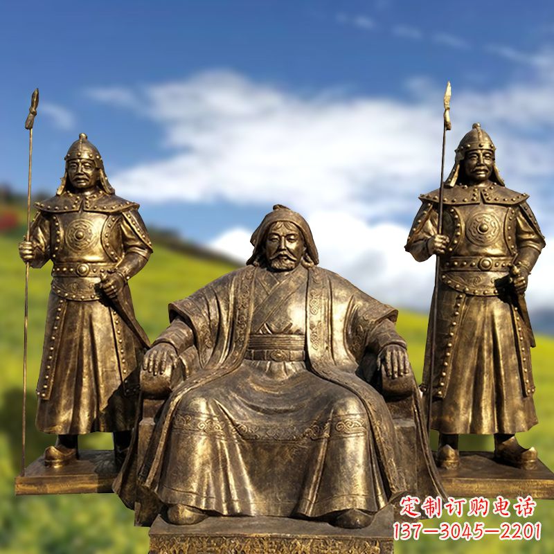 泰安成吉思汗一座永恒的纪念雕塑
