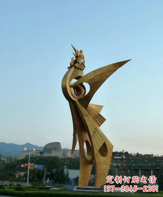 泰安凤凰展翅,给城市增添灵动之美