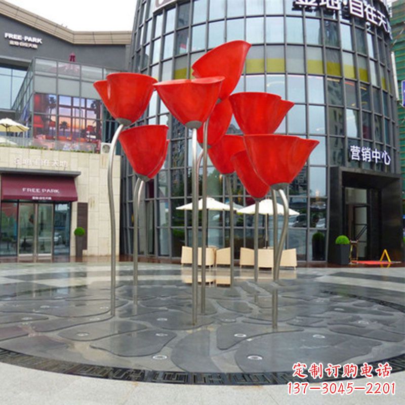 泰安玫瑰雕塑点缀城市景观的绚烂之美