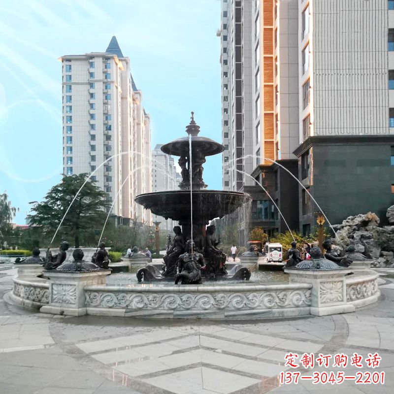 泰安城市广场欧式水景喷泉雕塑的魅力