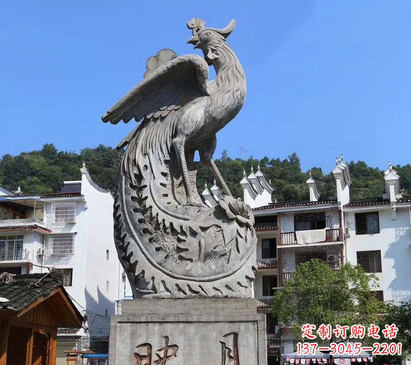 泰安青石凤凰雕塑富有文化底蕴的传承