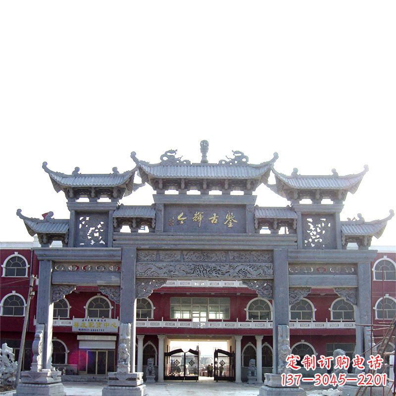 泰安石雕牌楼极致精美的城市艺术