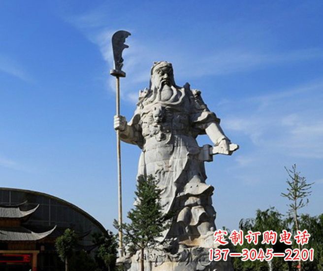 泰安关公雕塑持刀武财神