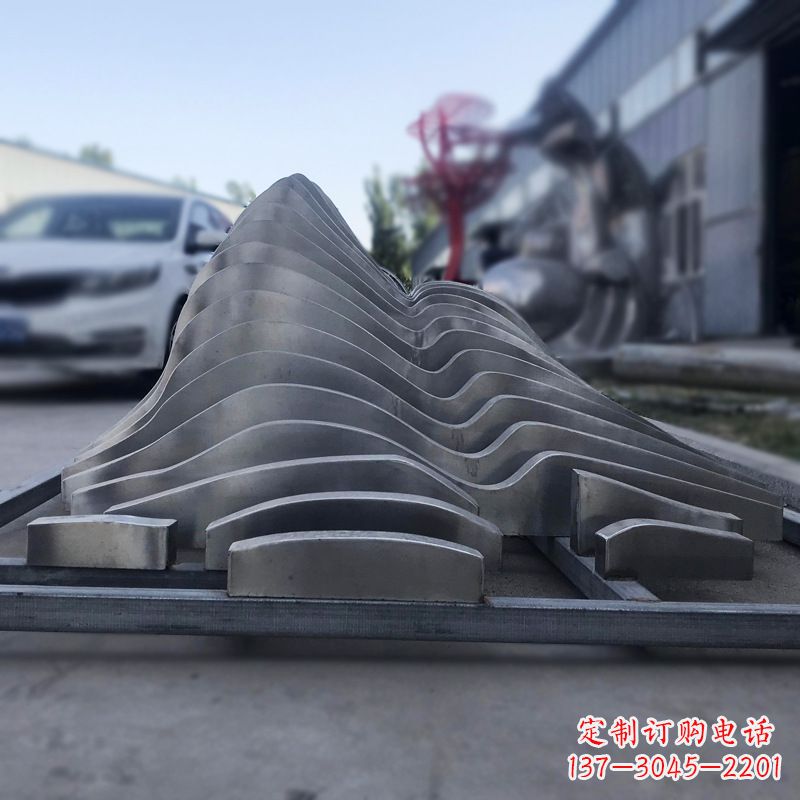 泰安不锈钢假山雕塑精致耐用的艺术品