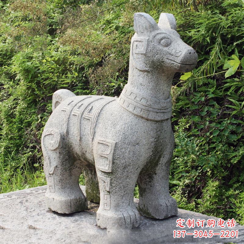 泰安抽象大理石生肖狗石雕摆件