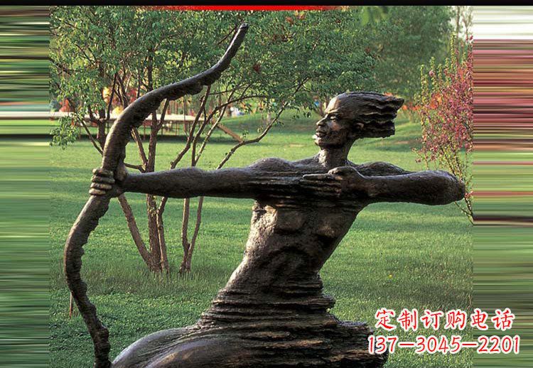 泰安抽象后羿射日铜雕