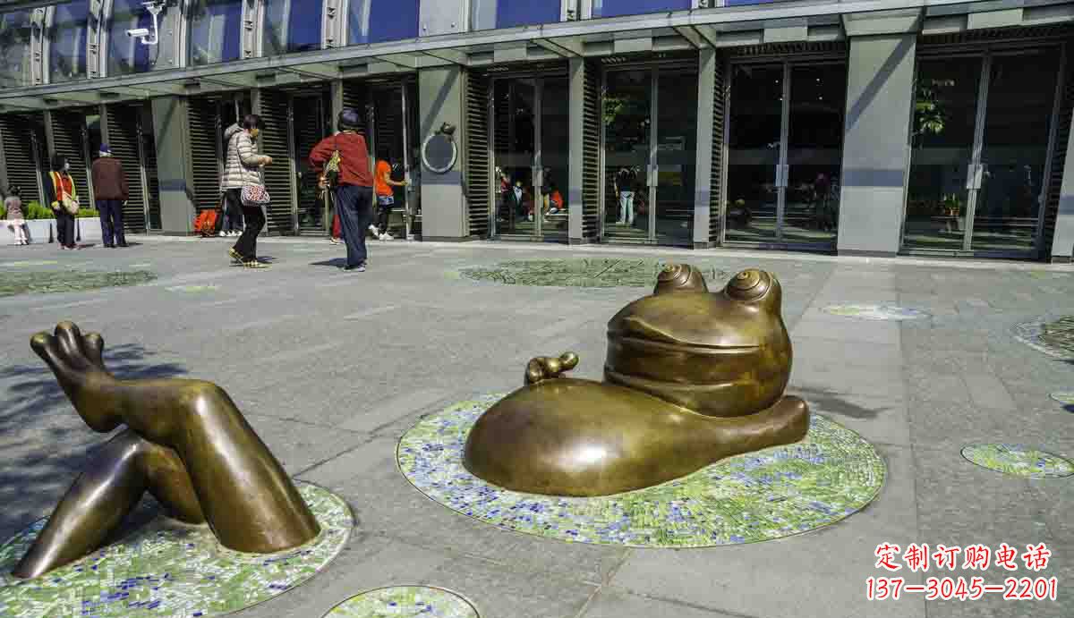 泰安青蛙雕塑传统文化的象征
