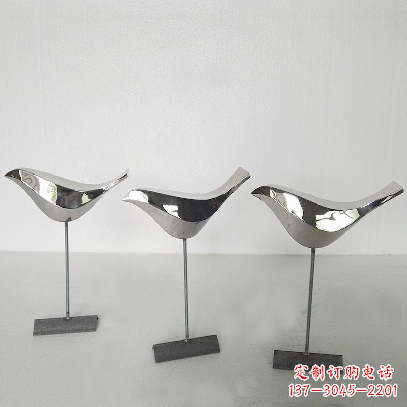 泰安抽象块面不锈钢鸽子插件