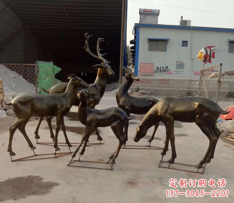 泰安鹿雕塑抽象之美