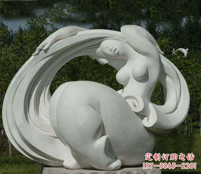 泰安抽象美女石雕
