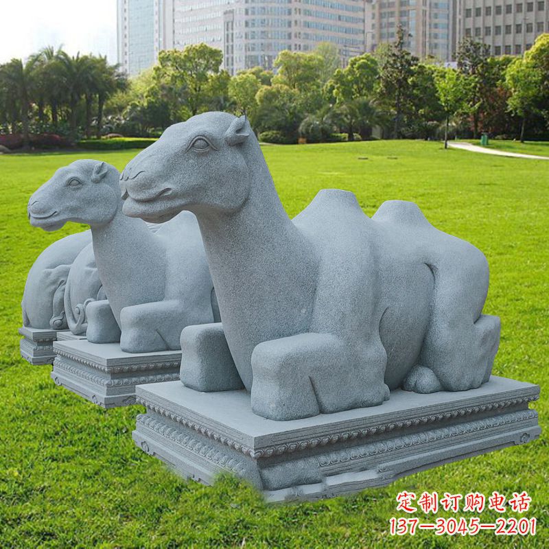 泰安抽象砂岩骆驼石雕