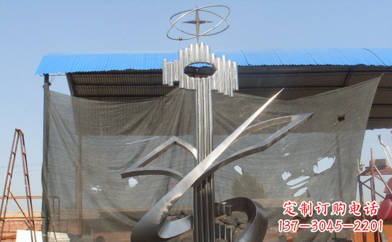 泰安抽象钥匙校园不锈钢雕塑