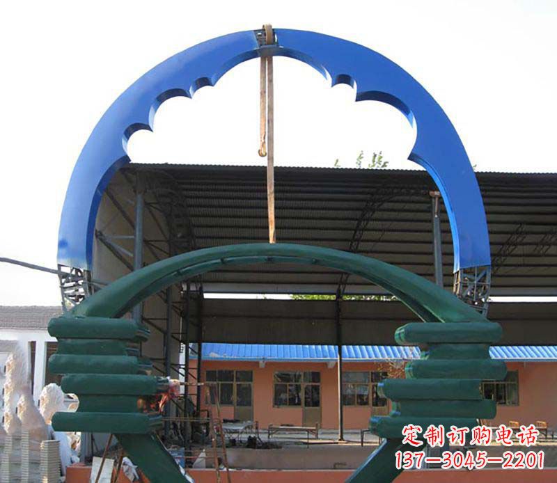 泰安精致的不锈钢圆环雕塑