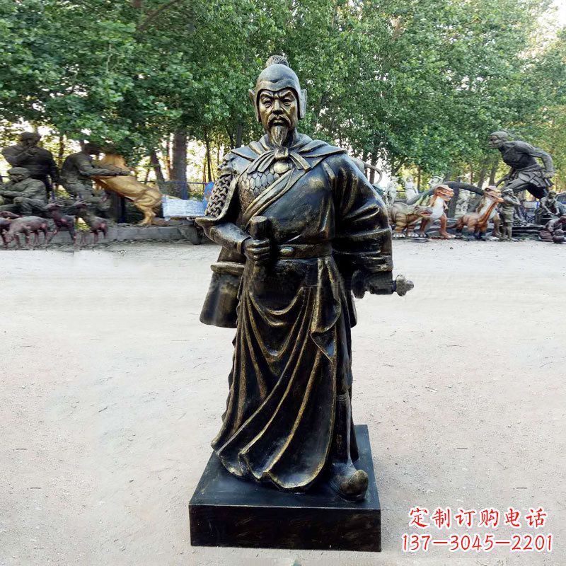 泰安李靖--初唐著名人物仿铜雕塑像