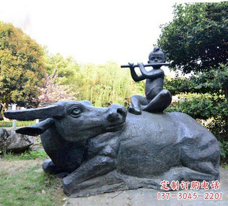 泰安牧童雕塑传承民间文化