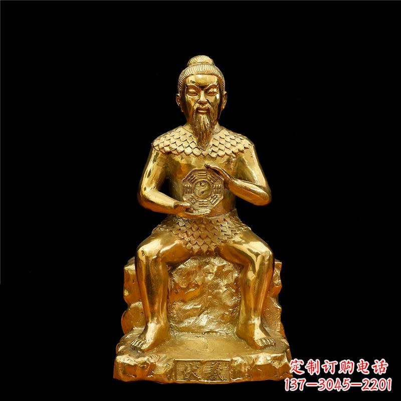 泰安伏羲大帝神像汇聚古老文明中的象征