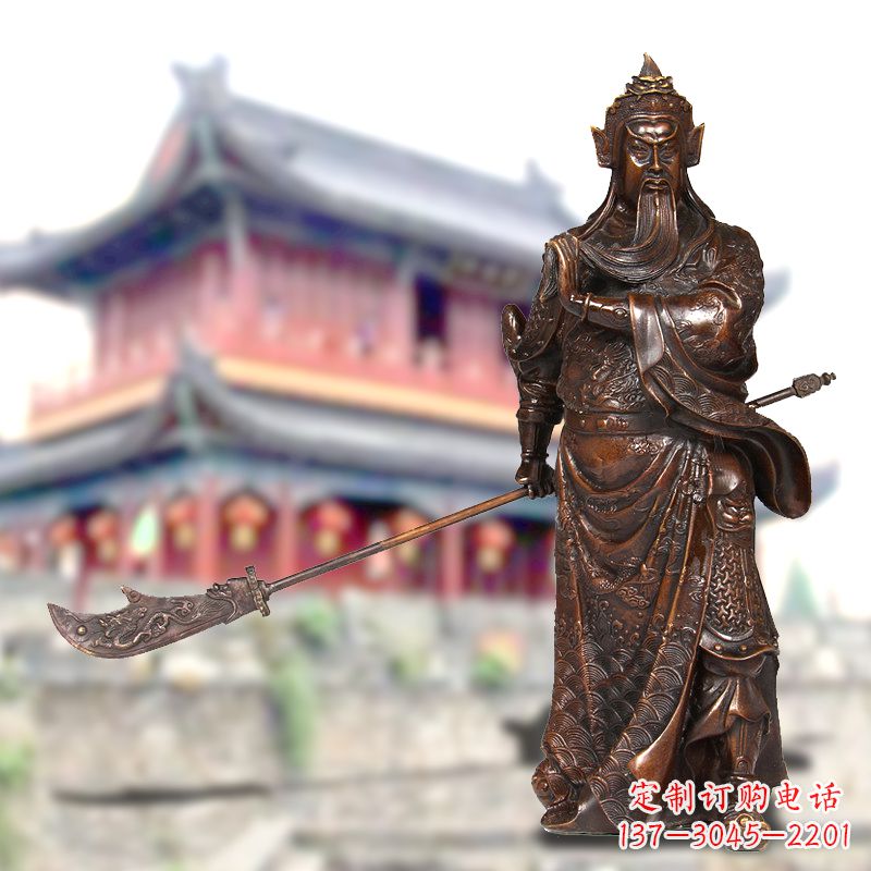 泰安关公铜像千秋英雄的传奇