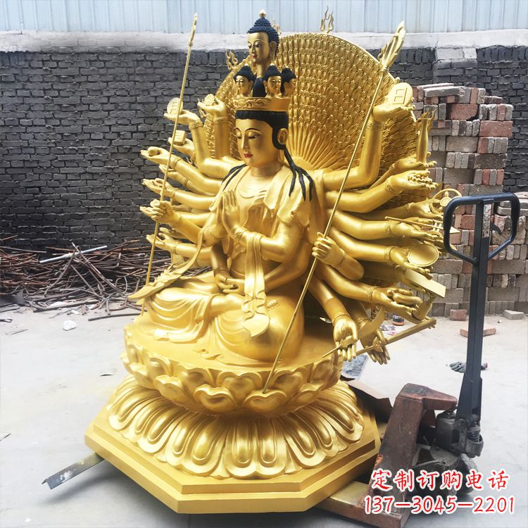 泰安纯铜千手观音雕塑
