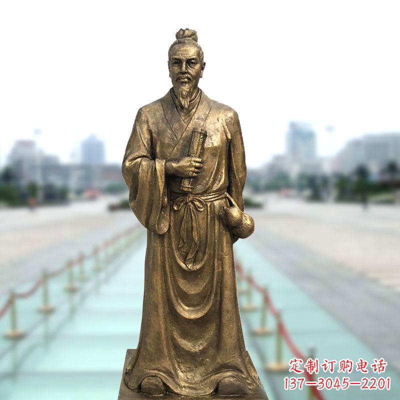 泰安铜雕艺术张仲景的精神实践