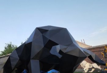 泰安华尔街牛大型玻璃钢动物雕塑