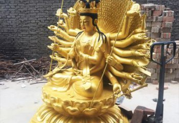 泰安精美纯铜千手观音雕塑