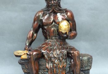 泰安神农大帝坐姿雕塑像