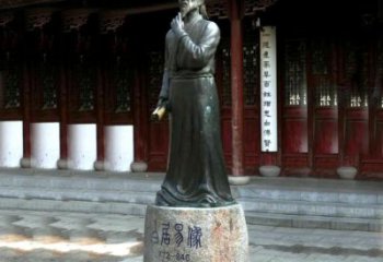 泰安白居易铜雕像向著名诗人致敬