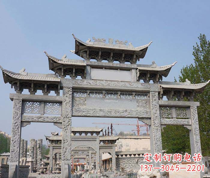 泰安大理石牌坊雕塑传承中国古典文化