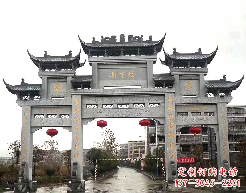 泰安村庄石牌坊雕刻传统工艺的精美瑰宝