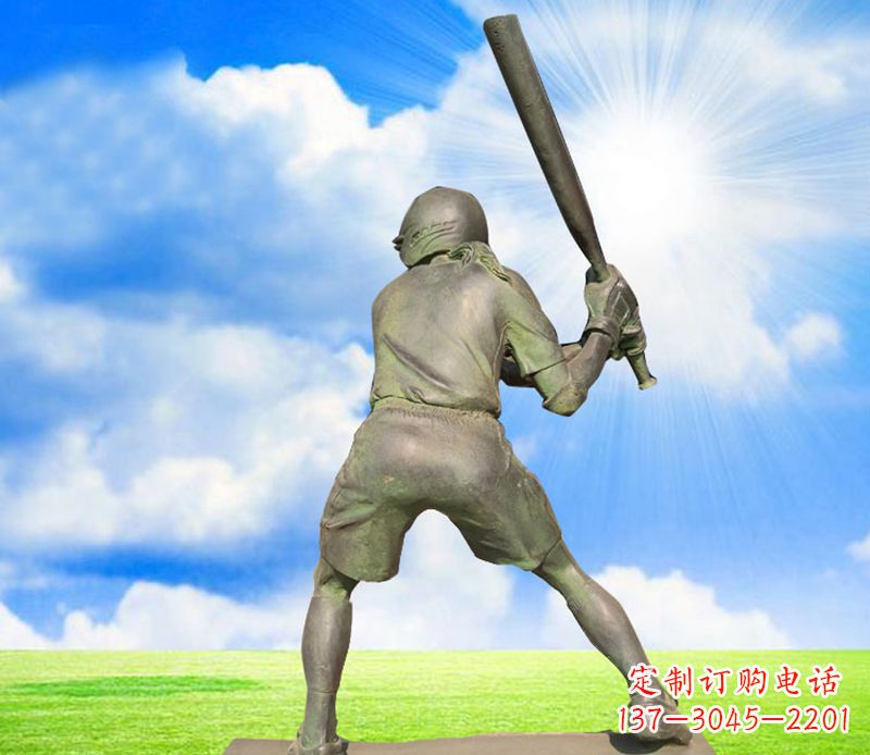 泰安纪念棒球精美的棒球雕塑