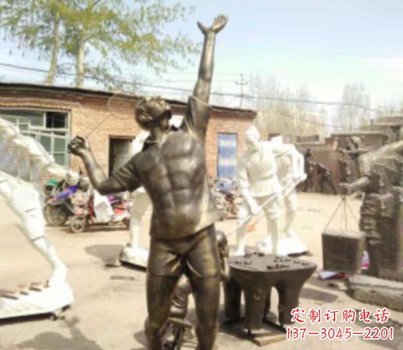 泰安羽毛球雕塑传承运动精神