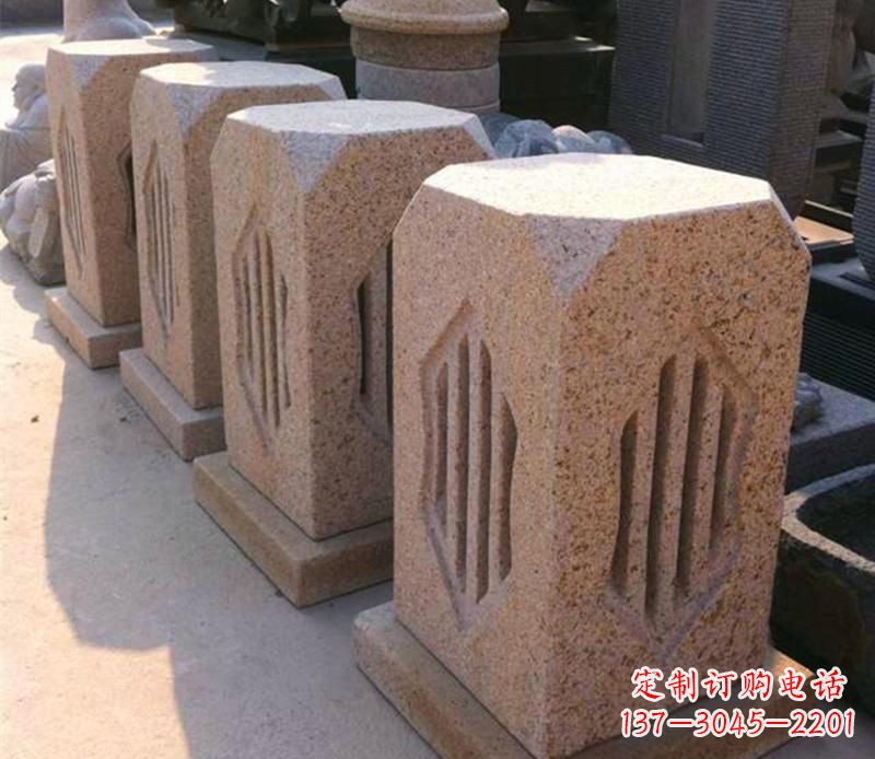 泰安精美的大理石灯雕塑
