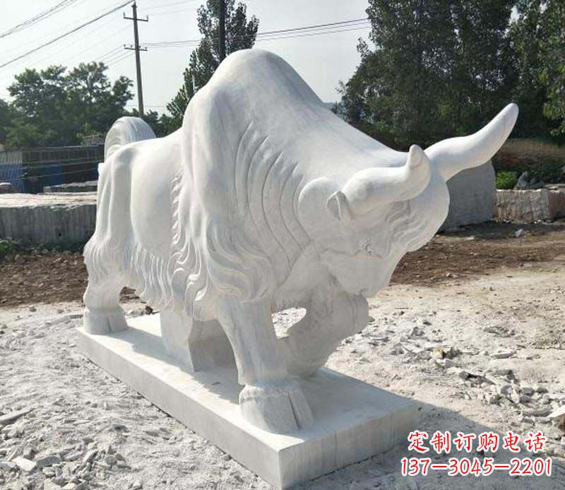 泰安大理石动物雕塑美丽的艺术品