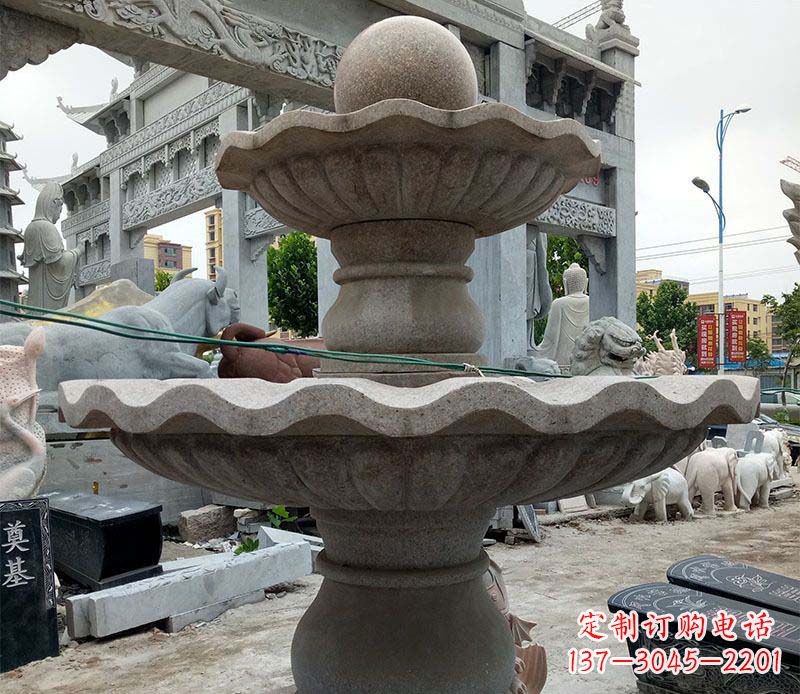 泰安大理石多层喷泉石雕