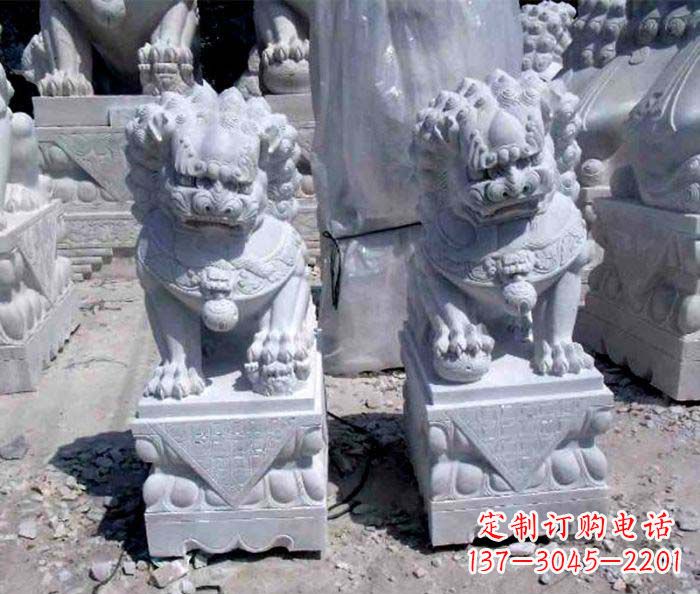 泰安大理石仿古石狮子