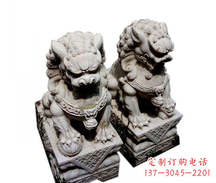 泰安大理石仿古石狮子雕塑