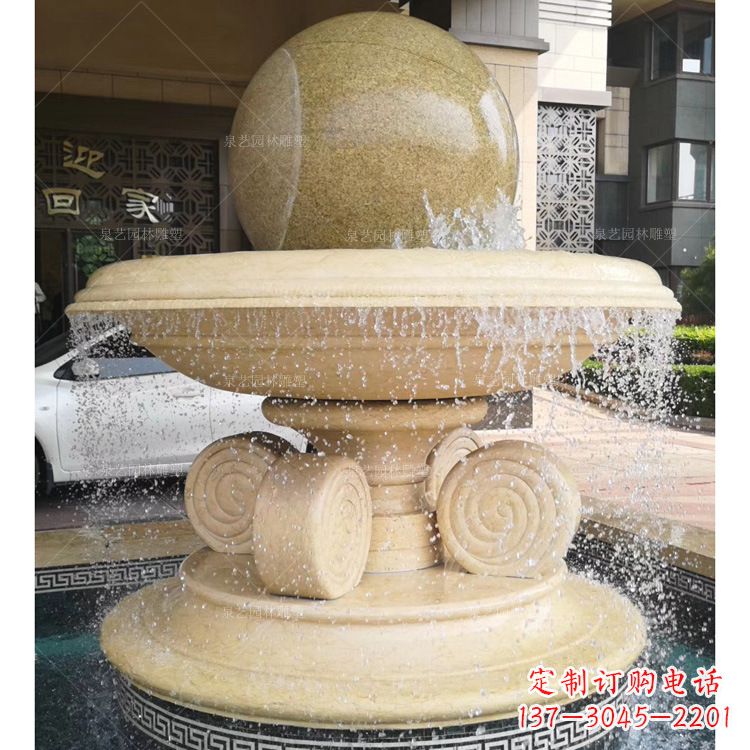 泰安大理石风水球雕塑传承古老文化的象征
