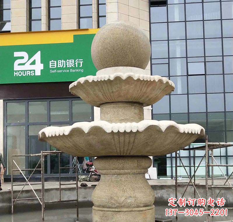 泰安大理石风水球喷泉雕塑