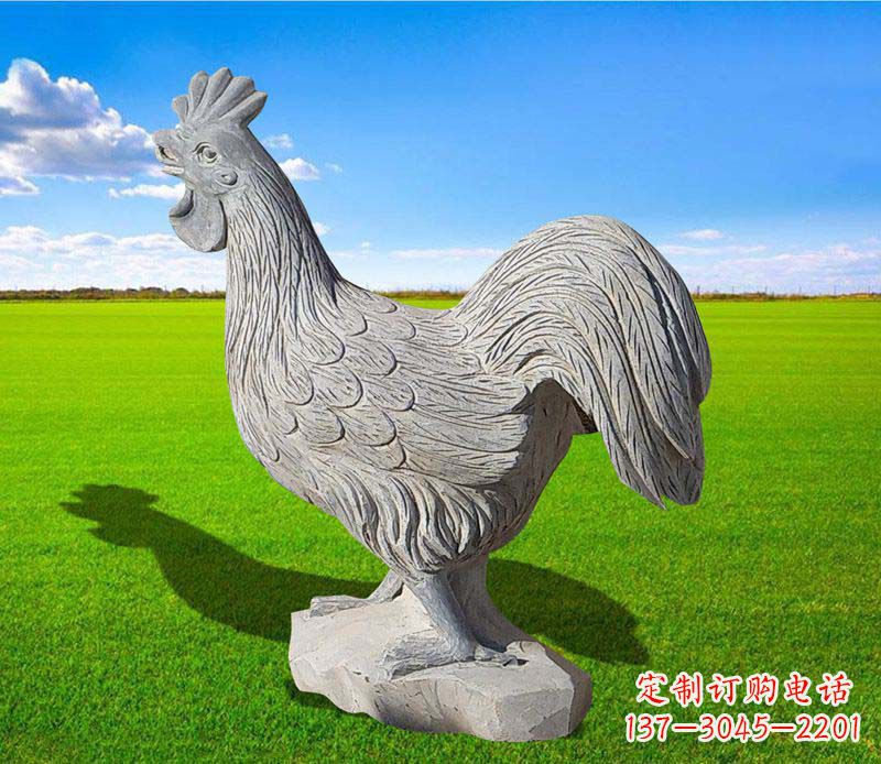 泰安大理石公鸡雕塑精美的艺术瑰宝