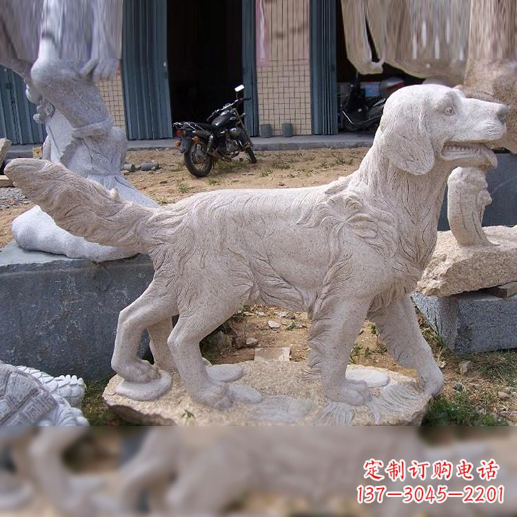 泰安大理石狗雕塑——精致的狗雕塑,让你的生活更有趣