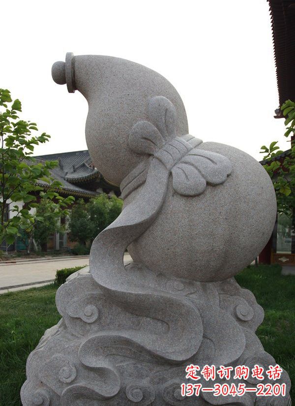 泰安中领雕塑大理石葫芦雕塑构筑完美建筑