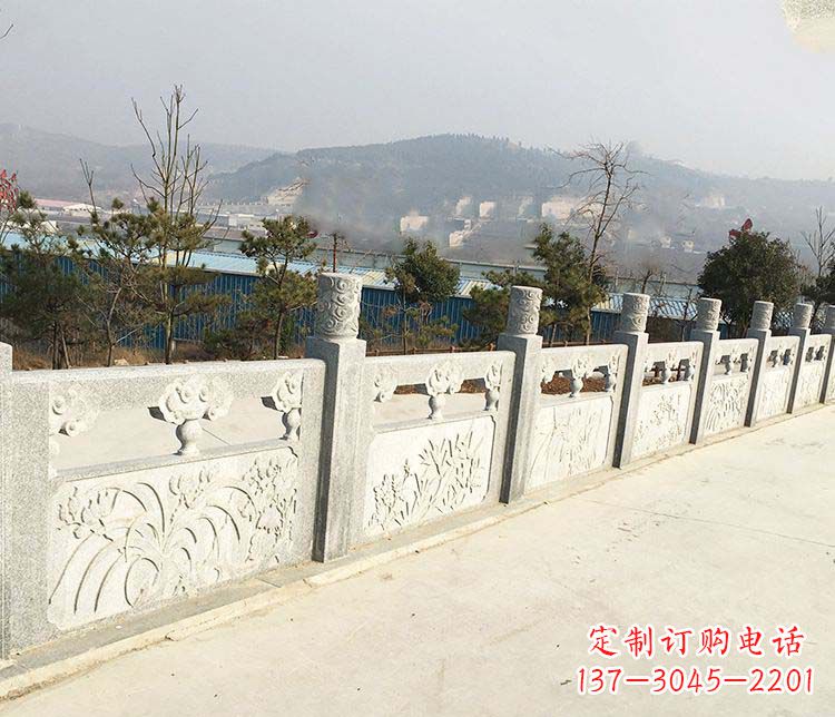 泰安大理石护城河栏板石雕