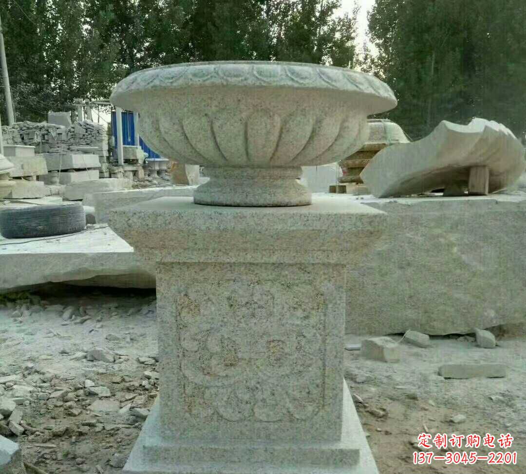 泰安大理石花盆雕塑