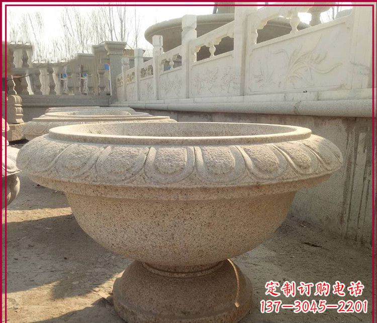 泰安大理石花盆雕塑