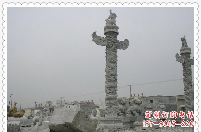 泰安精致雕刻,大理石华表雕塑