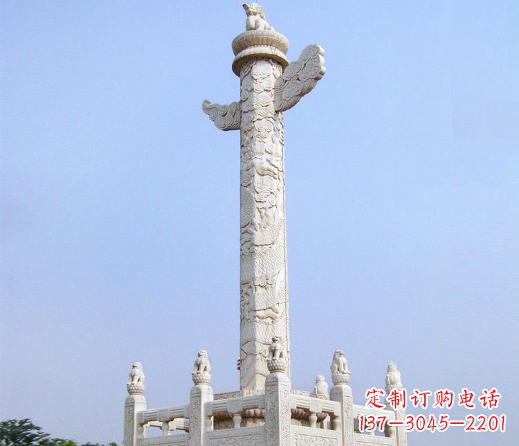 泰安大理石华表雕塑