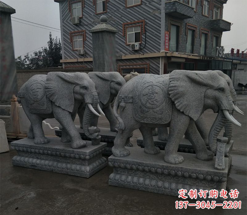 泰安唯美雕刻大象雕塑
