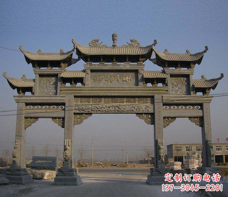 泰安大理石牌楼雕塑定制
